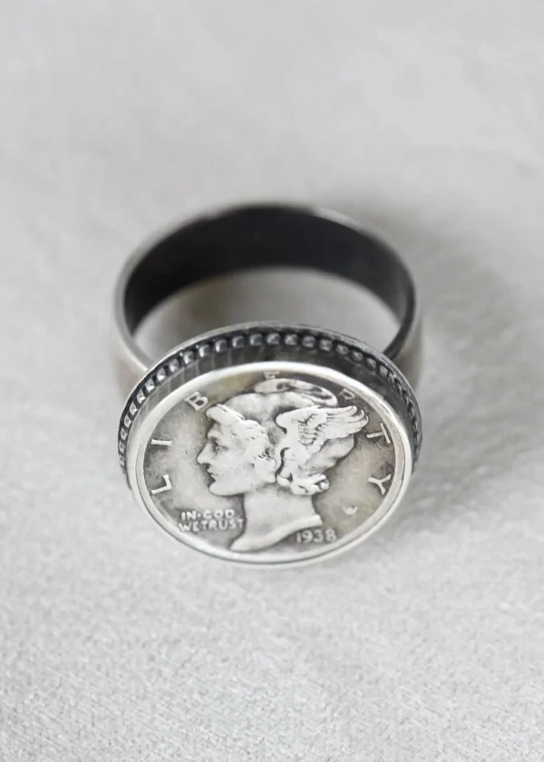 Mercury Dime Heritage Ring in Silver - Image 4