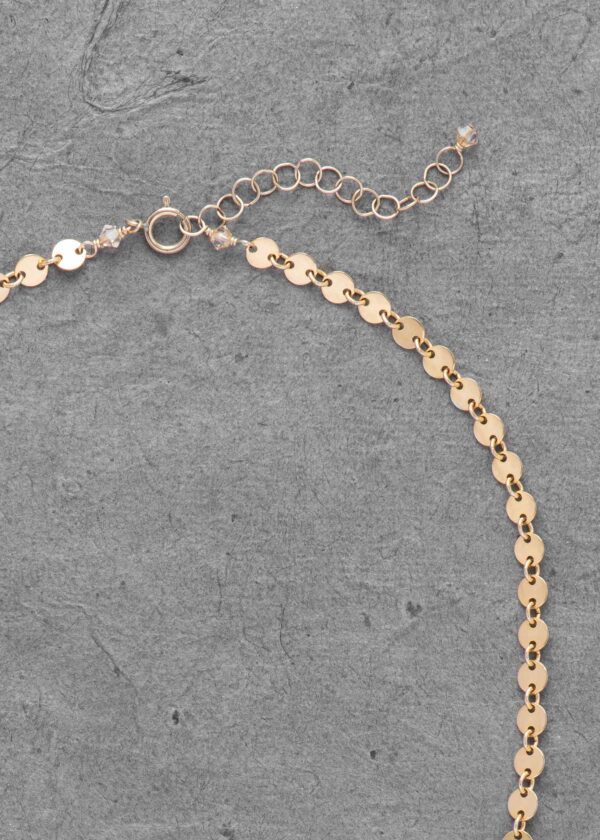 Disc Chain Choker in Gold - Image 3