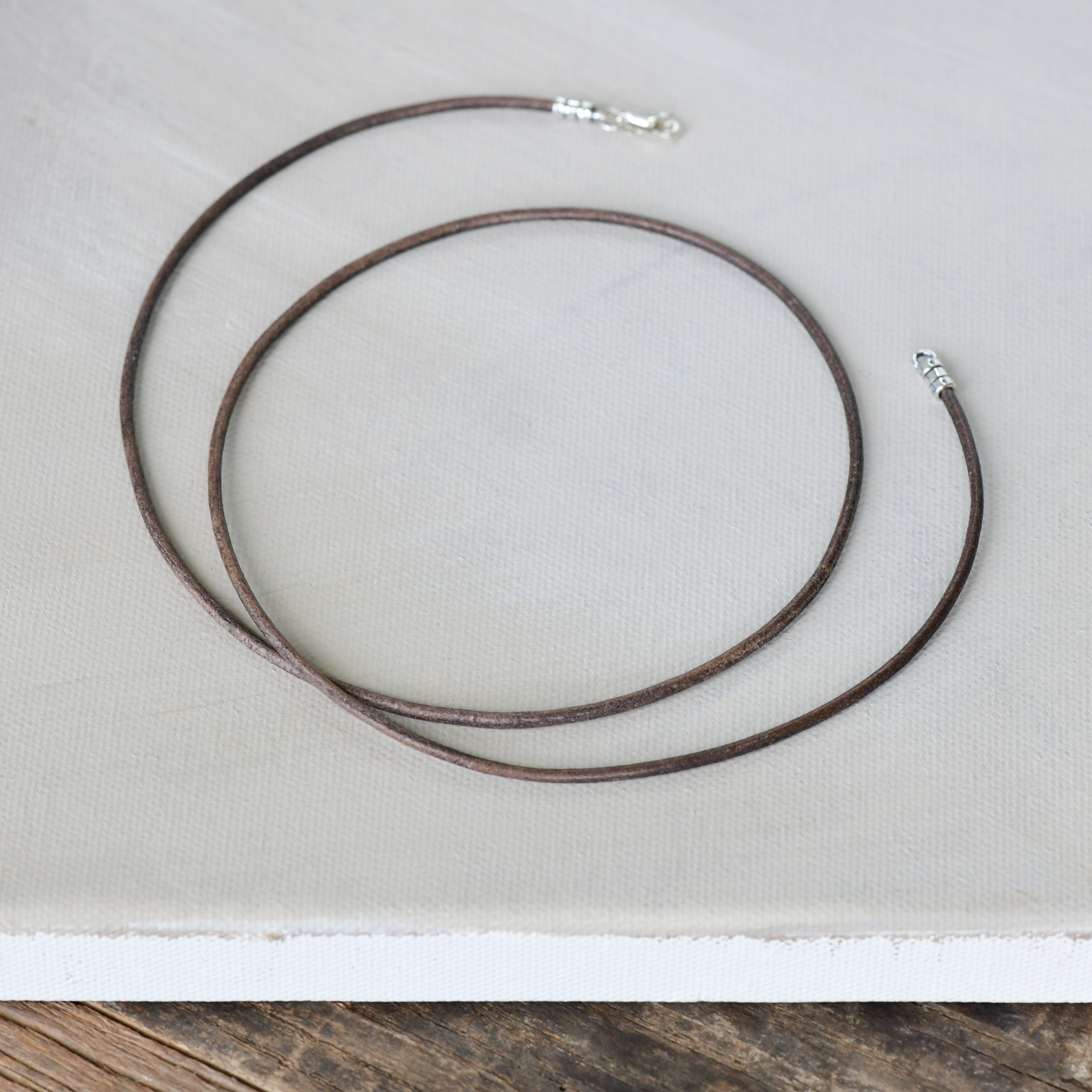 AQUA TERRA Leather Cord Necklace 231E – The Jewelry Junkie-hanic.com.vn