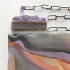 Amethyst Geode Slice Necklace Detail with OKeeffe