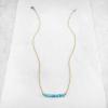 turquoise and gold bar necklace 1