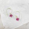 ruby petite poppy earrings 1