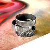 Textured-Sterling-Bands-Stack-Abstract-Art