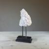white crystal specimen large steel display 1